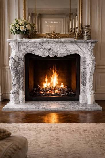 Marble Fireplace in Kenya: Heat-Safe Surround Stone and Correct Clearances